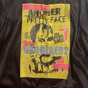 Dsquared2 punk printed bomber jacket